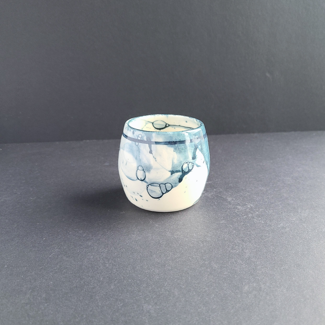 Tasse espresso bleue