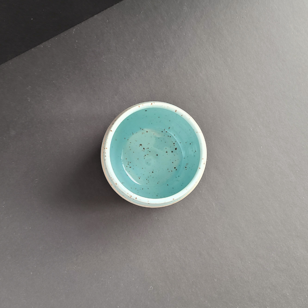 Gobelet bleu et rose