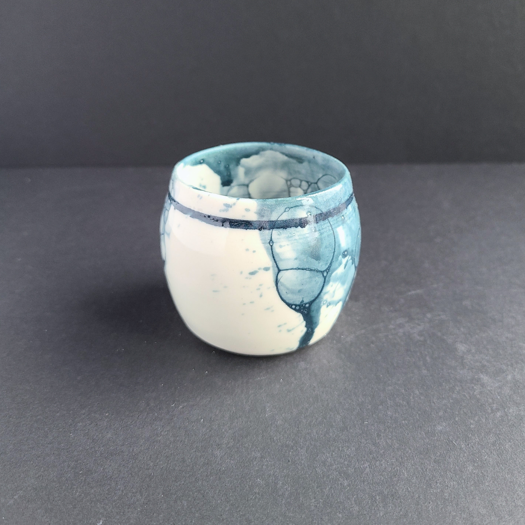 Tasse espresso bleue