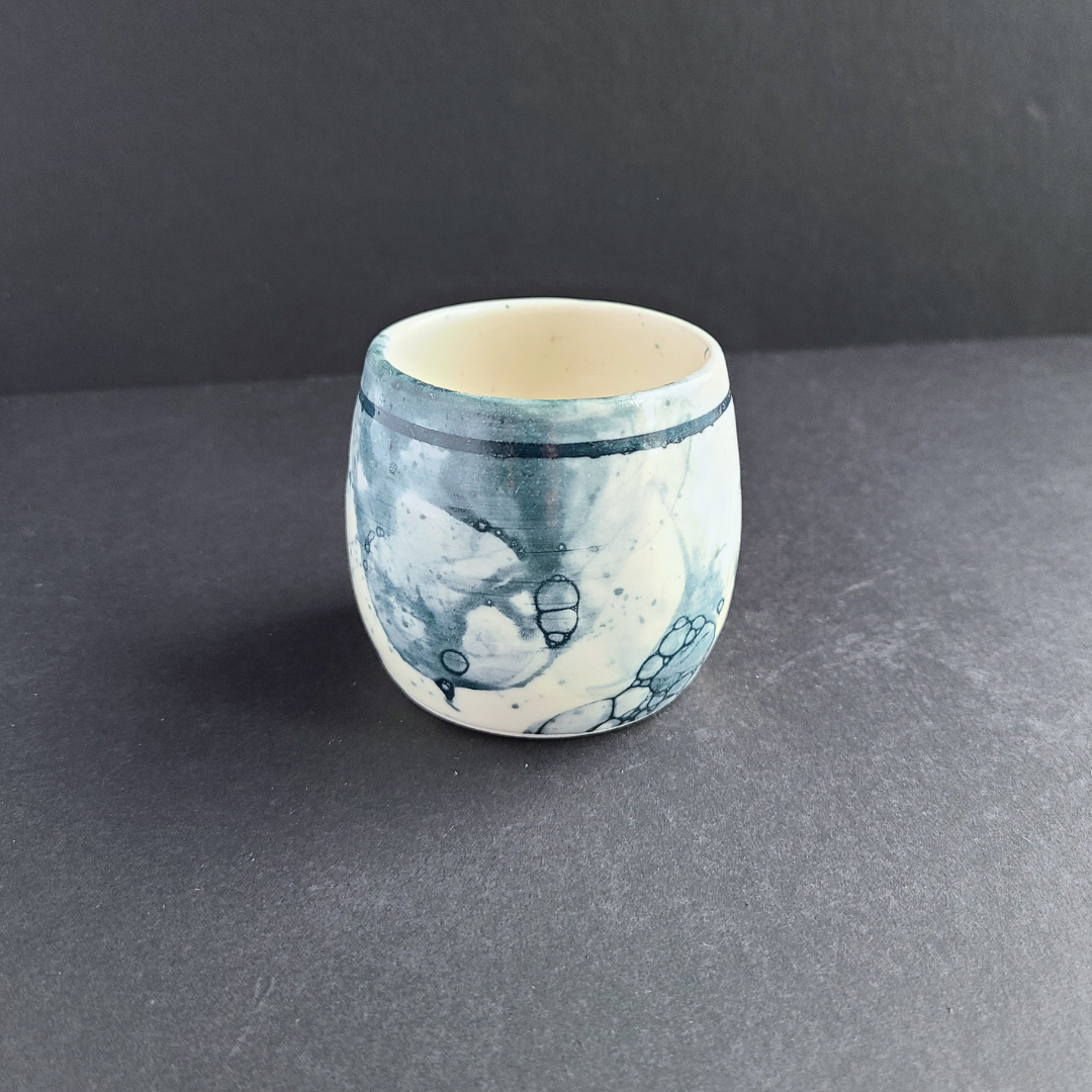 Tasse espresso bleue