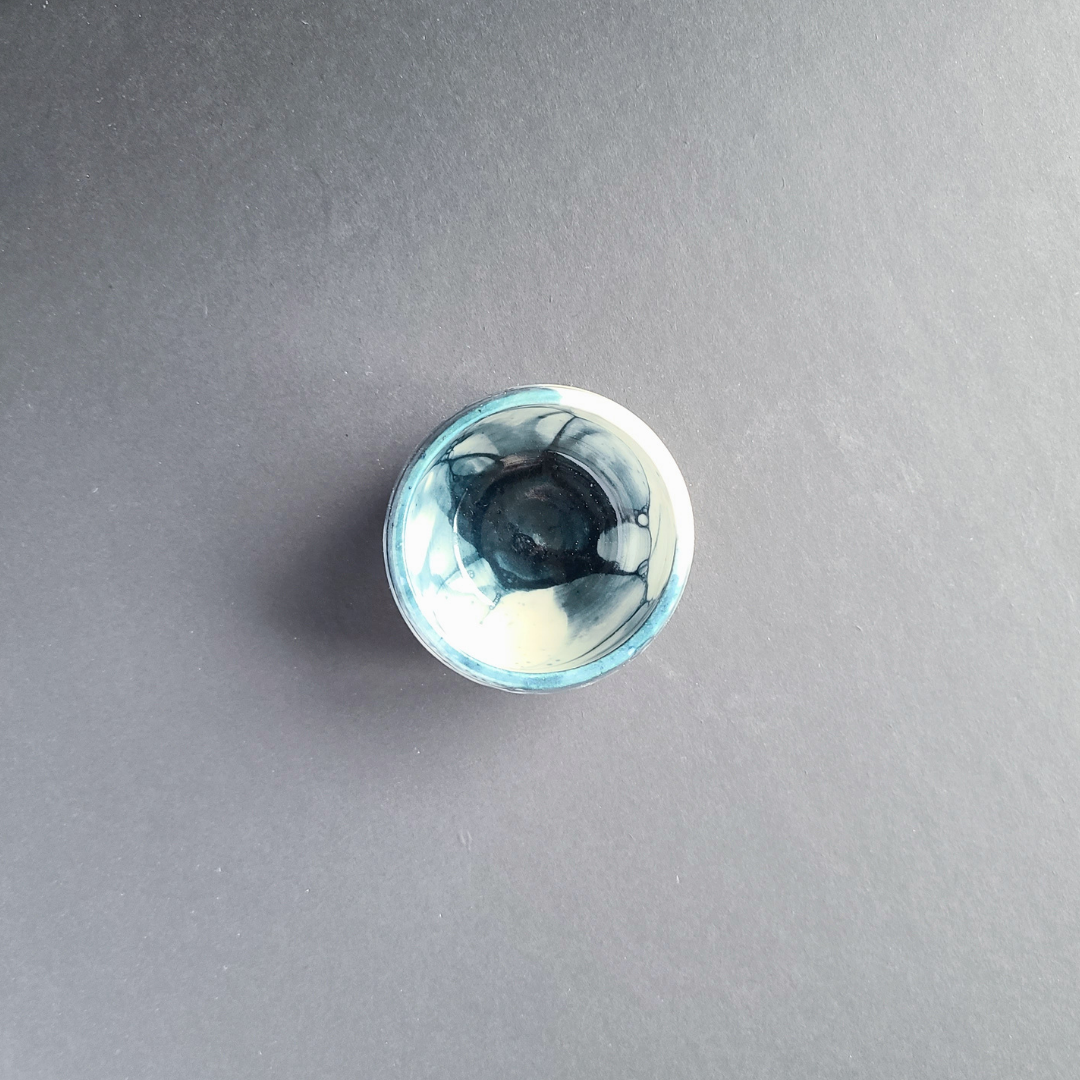 Tasse espresso bleue