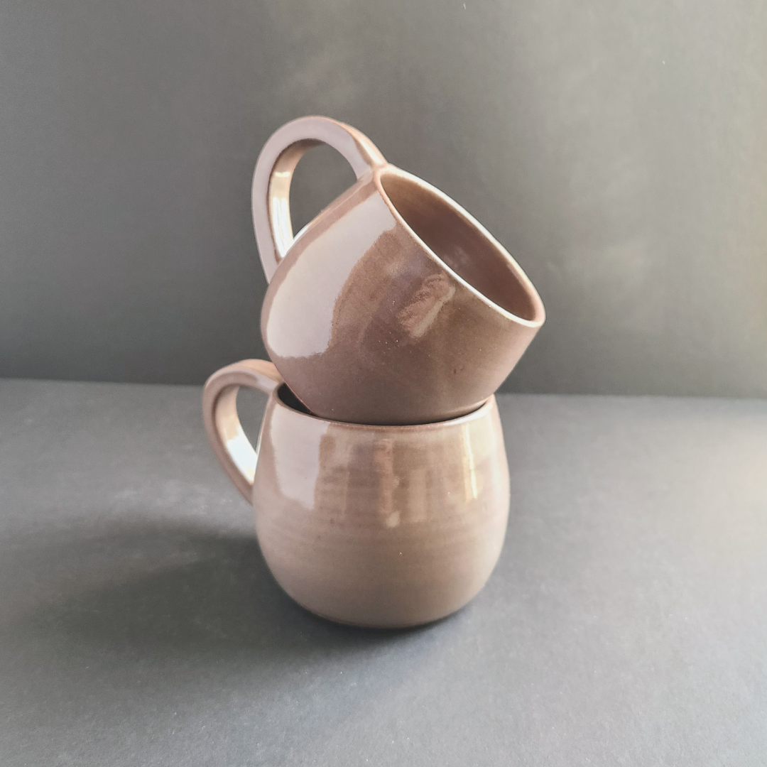 Red clay mug