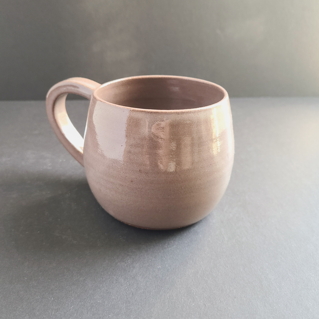 Red clay mug