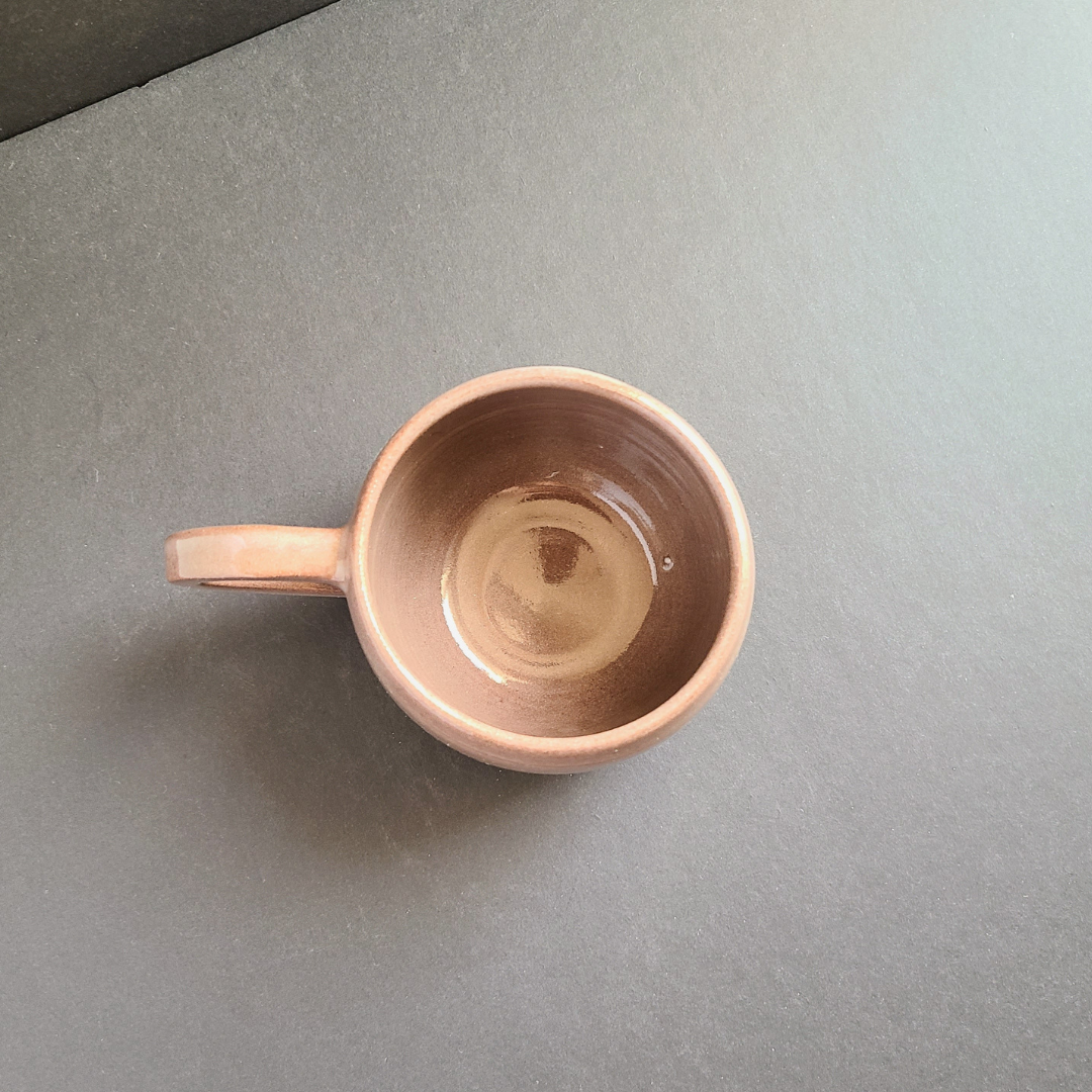Red clay mug