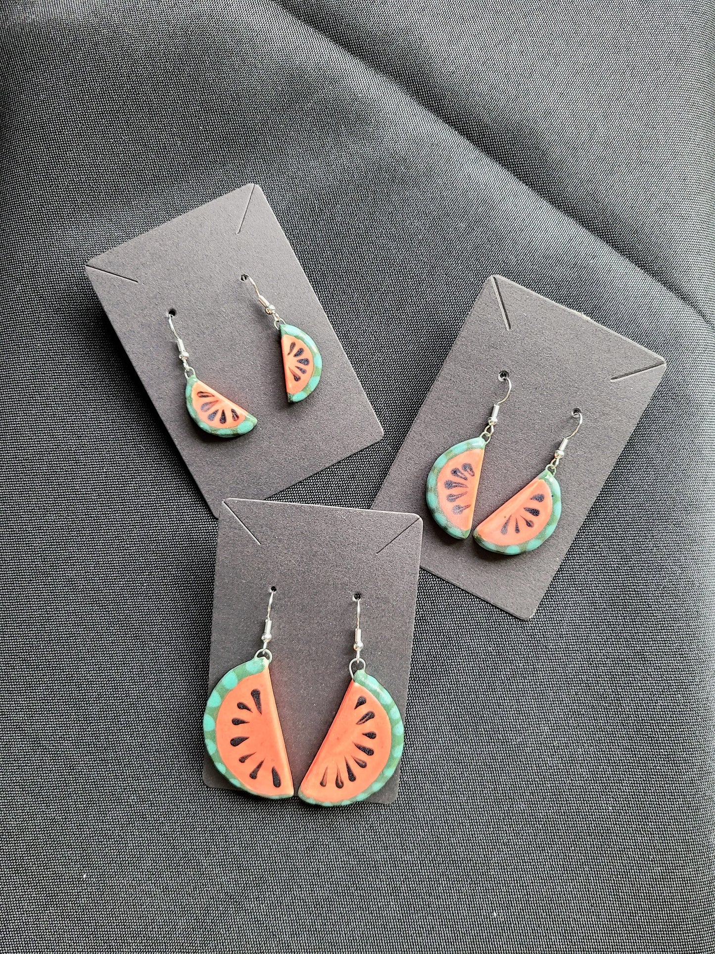 Small watermelon earrings