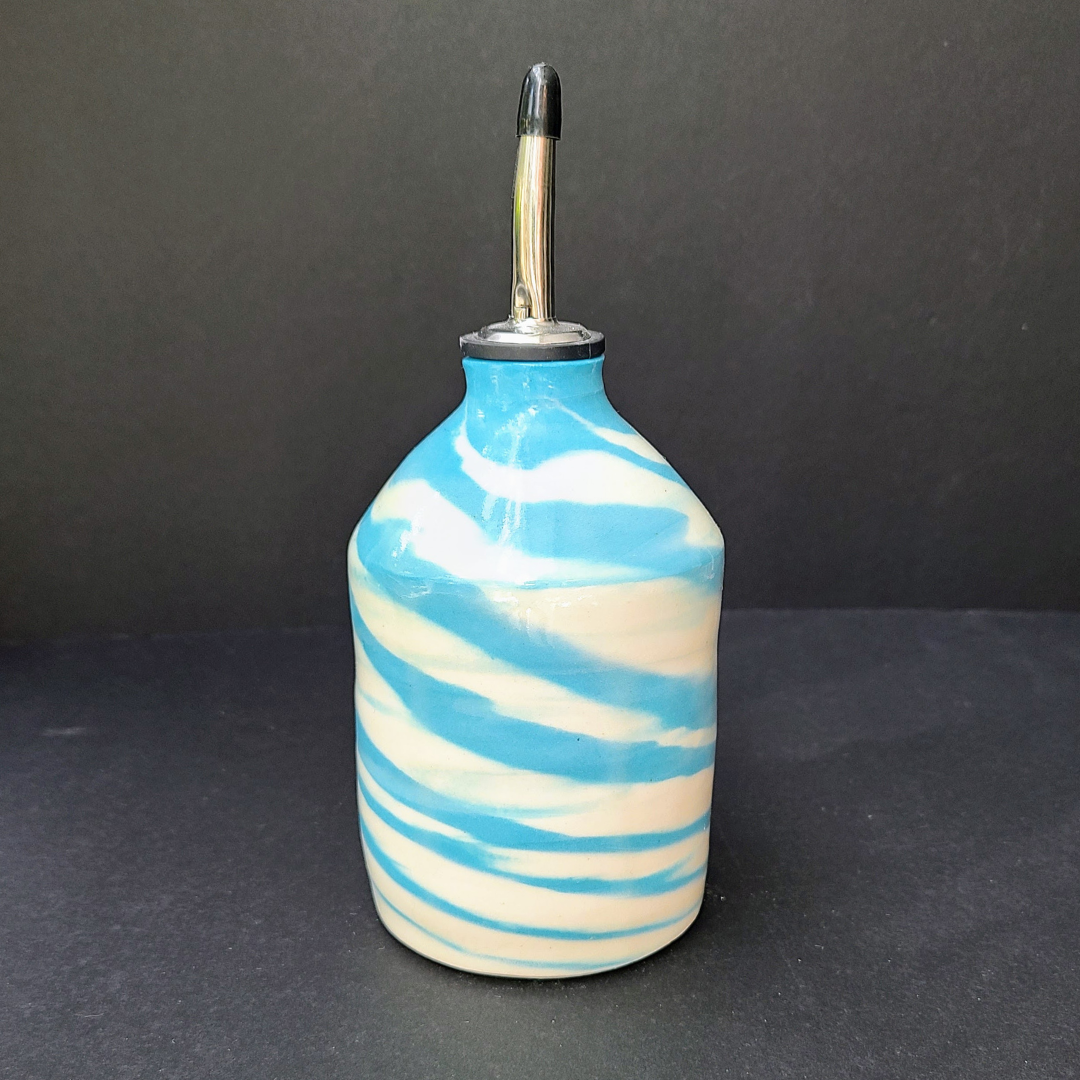 Huilier marbré bleu