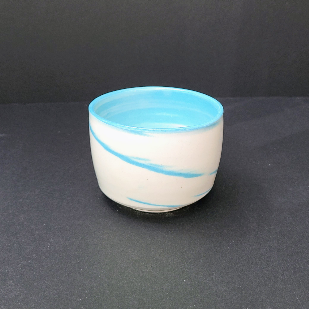 Tasse marbrée bleu