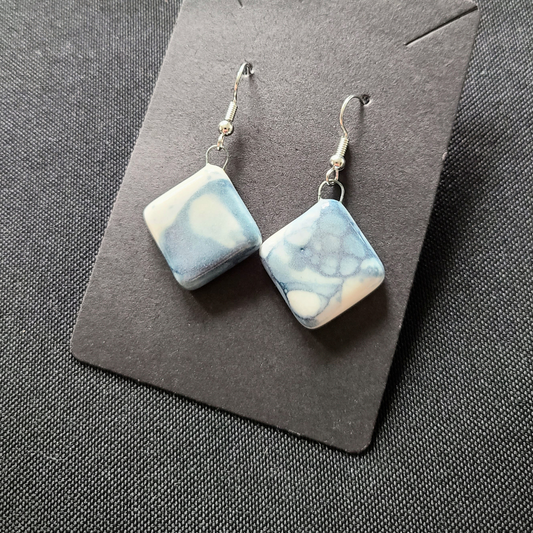 Square bubble earrings