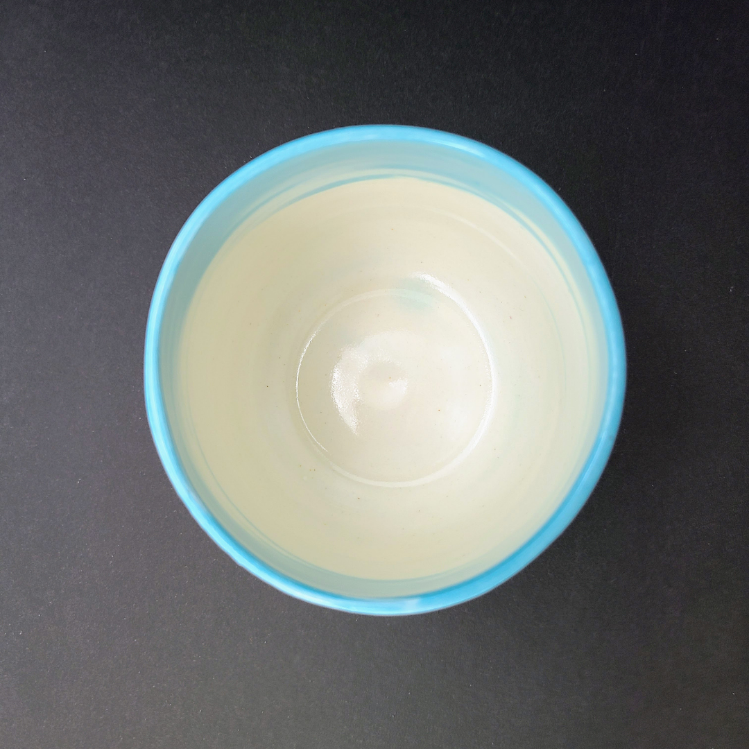 Tasse marbrée bleu