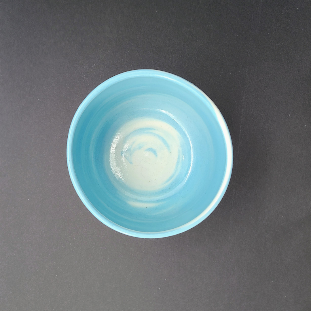 Tasse marbrée bleu