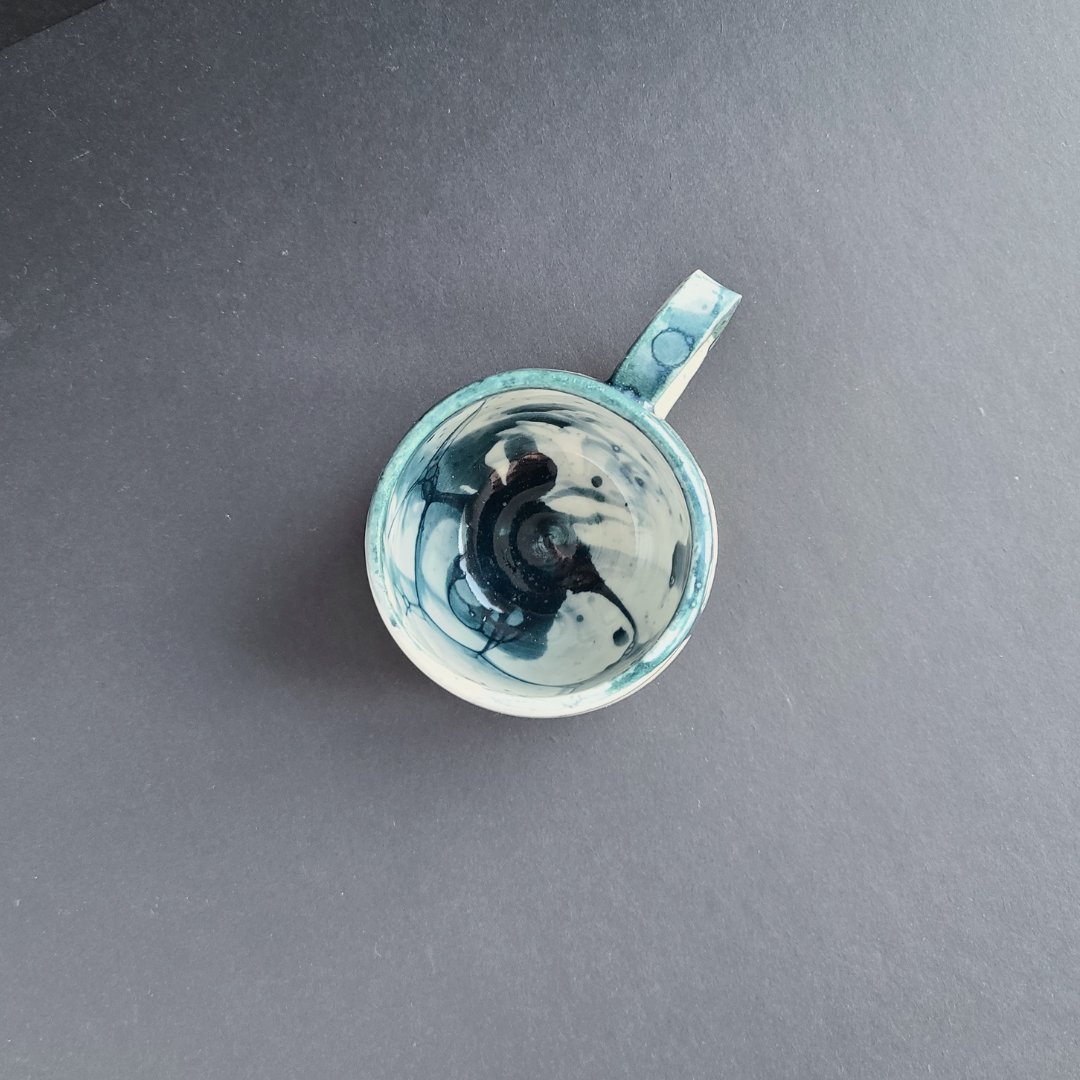 Tasse espresso bleue