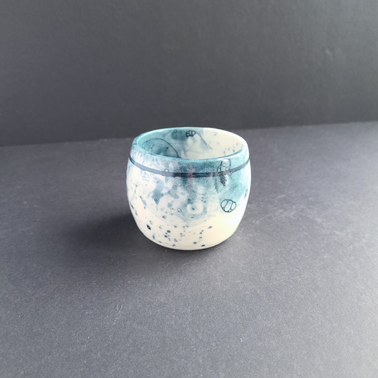 Tasse espresso bleue