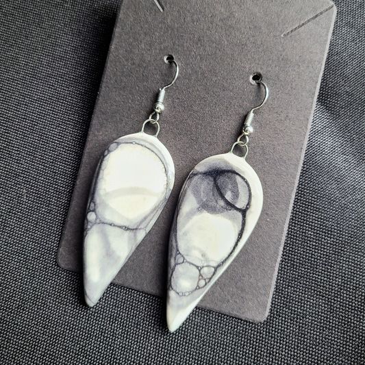 Reversed drop bubble earrings