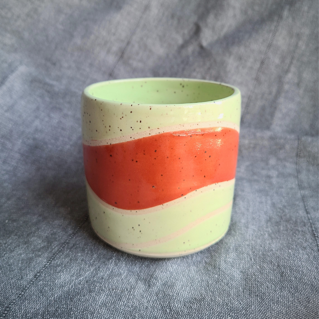 Red and green cup